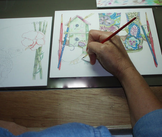 An "Oliver's eye view" of painting the pages for the new book