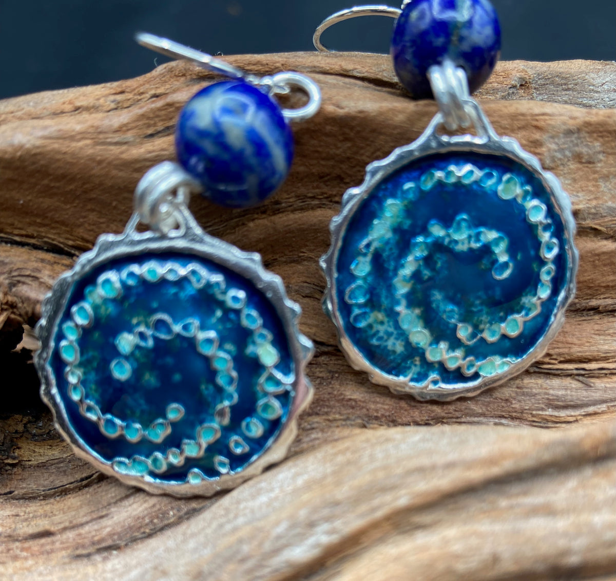 Bubble Spiral Marine Blue