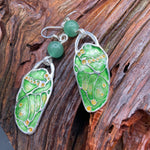 Chrysalis Earring with Green Aventurine