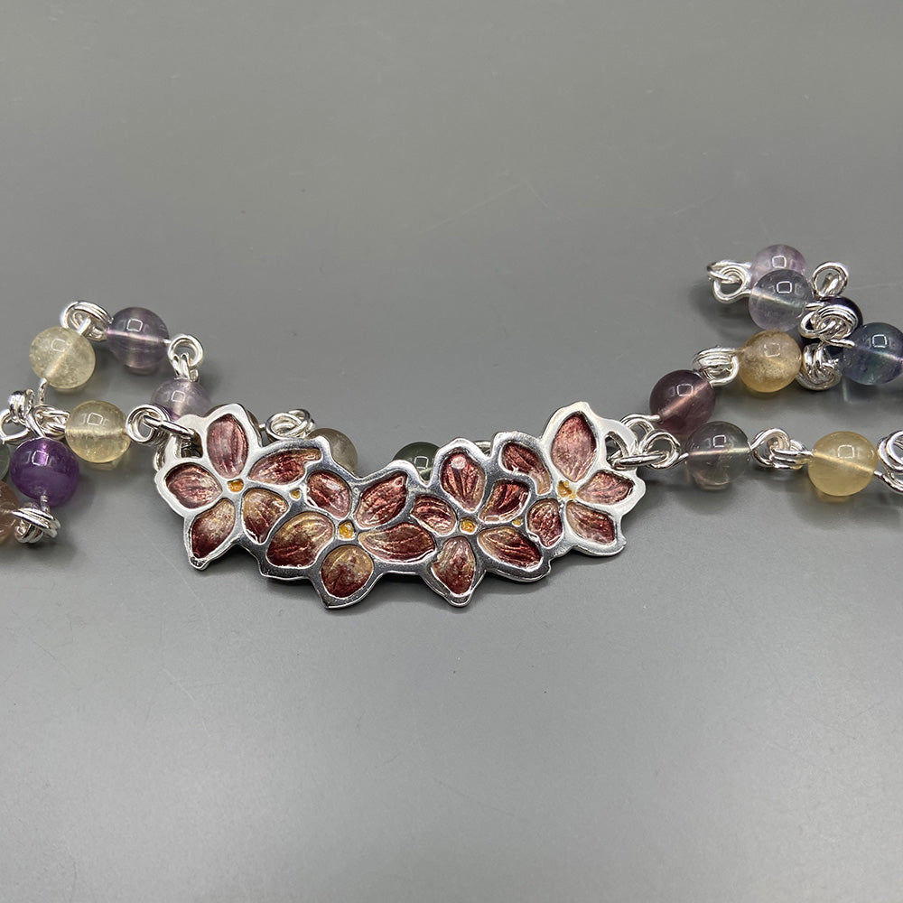 Frangipani with Ametrine and Citrine