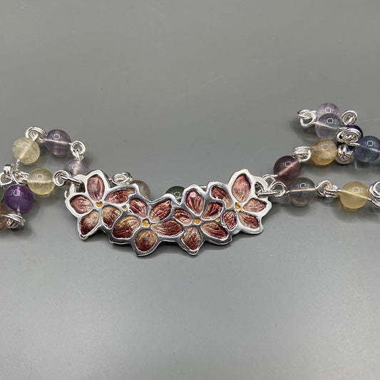 Frangipani with Ametrine and Citrine